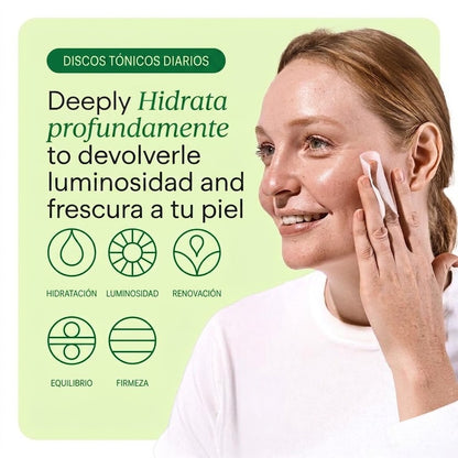 Kloriva Jiyu™ — Discos Renovadores para Rostro y Cuerpo