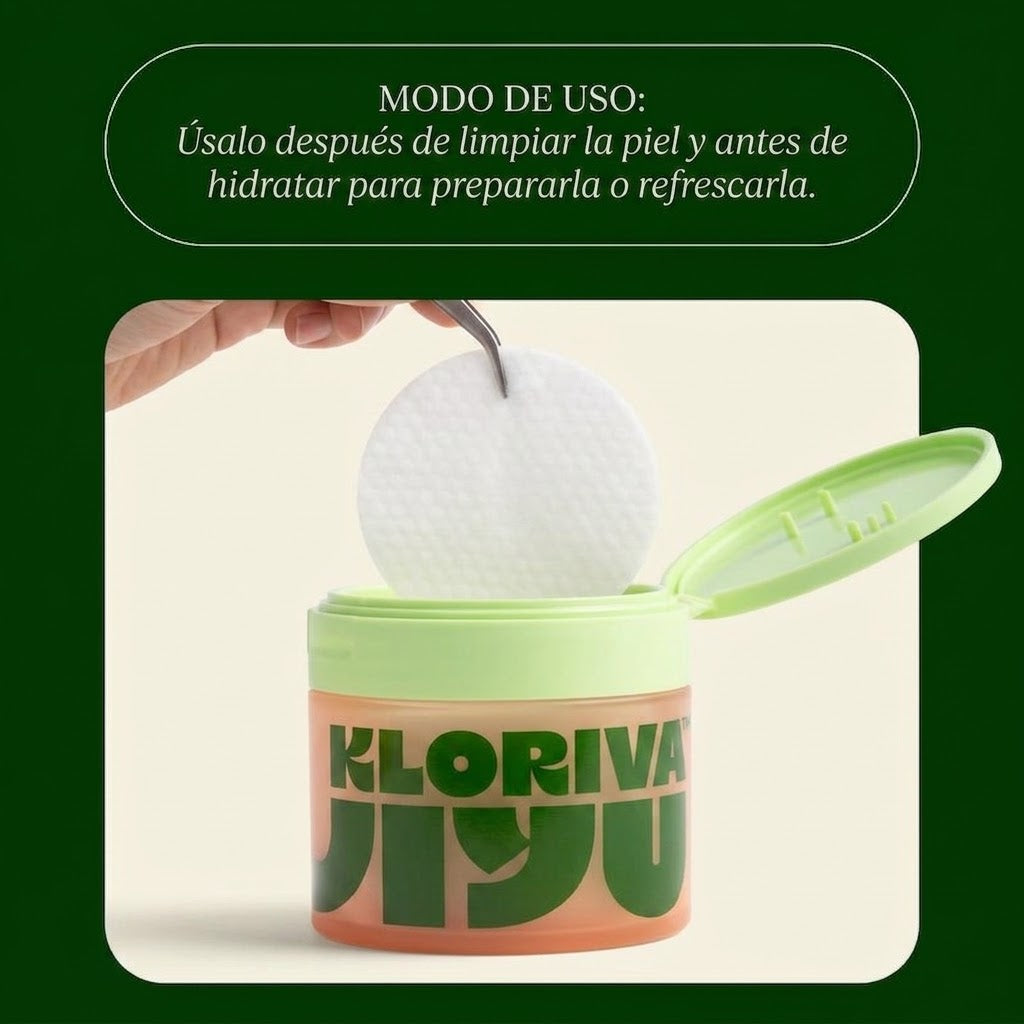 Kloriva Jiyu™ — Discos Renovadores para Rostro y Cuerpo