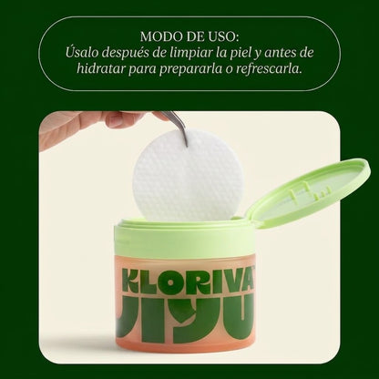 Kloriva Jiyu™ — Discos Renovadores para Rostro y Cuerpo